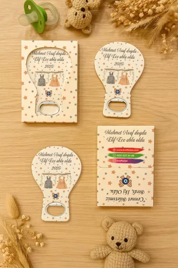 Kutulu Balon Açacak Magnet – Yeni Doğan, Baby Shower, Doğum Günü, Diş Buğdayı Hediyesi