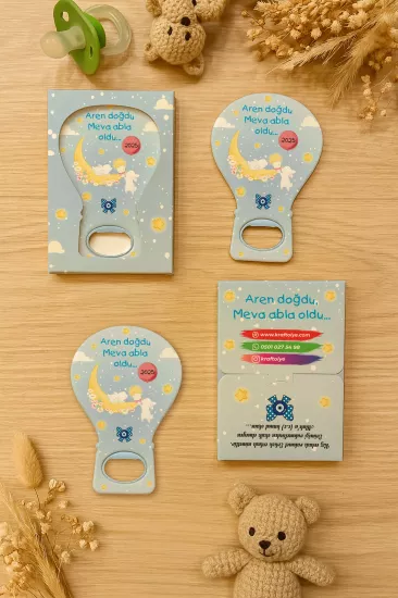 Kutulu Balon Açacak Magnet – Yeni Doğan, Baby Shower, Doğum Günü, Diş Buğdayı Hediyesi