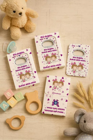 Yeni Doğan ve Baby Shower Açacak Magnet | Kutulu Hediyelik