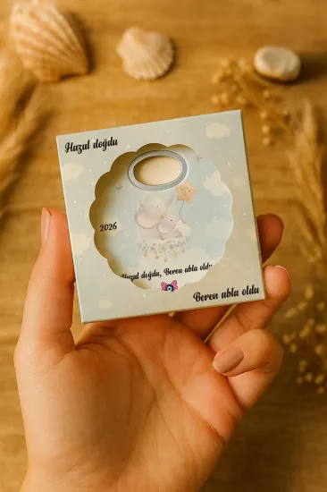 Kutulu Papatya Bardak Altlığı Açacak Magnet