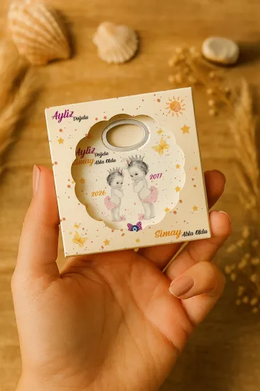 Kutulu Papatya Bardak Altlığı Açacak Magnet