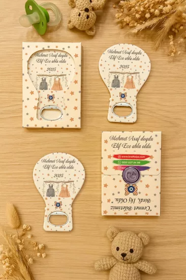 Mühürlü Kutulu Balon Açacak Magnet – Yeni Doğan, Doğum Günü, Baby Shower, Diş Buğdayı Hediyesi