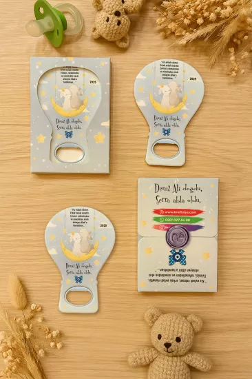 Mühürlü Kutulu Balon Açacak Magnet – Yeni Doğan, Doğum Günü, Baby Shower, Diş Buğdayı Hediyesi