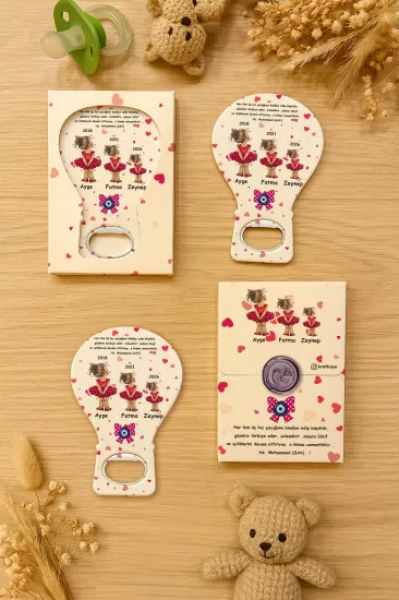 Mühürlü Kutulu Balon Açacak Magnet – Yeni Doğan, Doğum Günü, Baby Shower, Diş Buğdayı Hediyesi