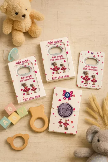 Mühürlü Açacak Magnet – Bebek Hediyesi