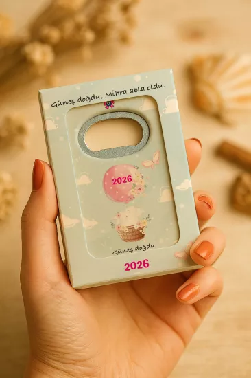 Mühürlü Açacak Magnet – Bebek Hediyesi