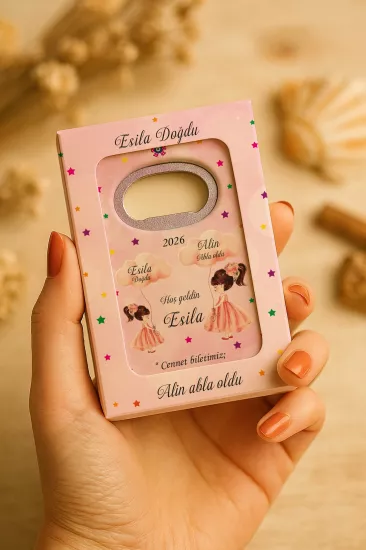 Mühürlü Açacak Magnet – Bebek Hediyesi