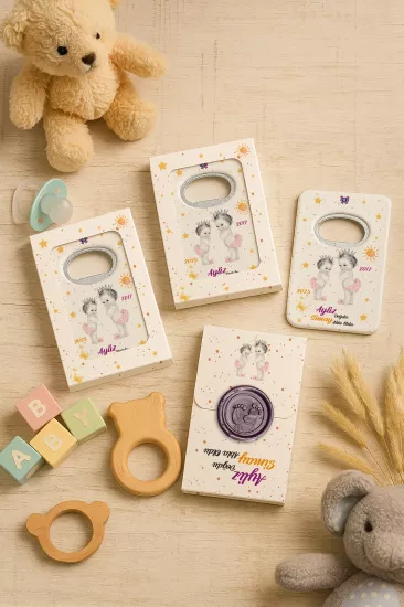 Mühürlü Açacak Magnet – Bebek Hediyesi