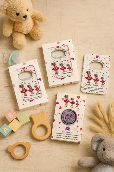 Mühürlü Açacak Magnet – Bebek Hediyesi
