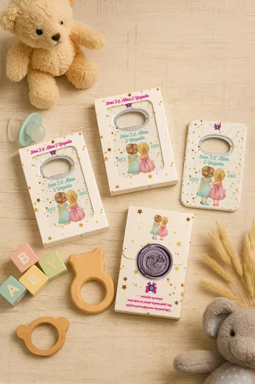 Mühürlü Açacak Magnet – Bebek Hediyesi