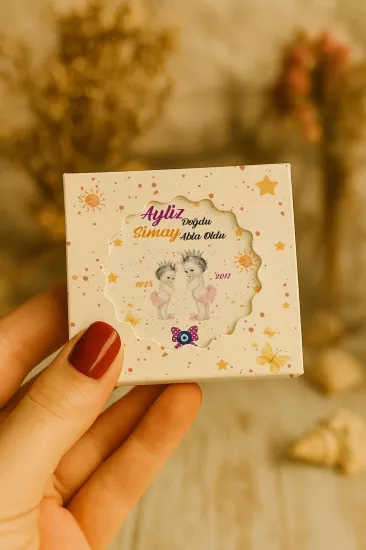 Kişiye Özel Mühürlü Kutulu Kapak Açacak Magnet