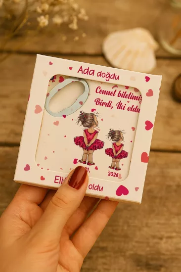 Mühürlü Kutulu Bardak Altlığı Açacak Magnet