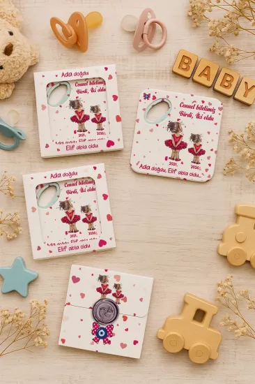 Mühürlü Kutulu Bardak Altlığı Açacak Magnet