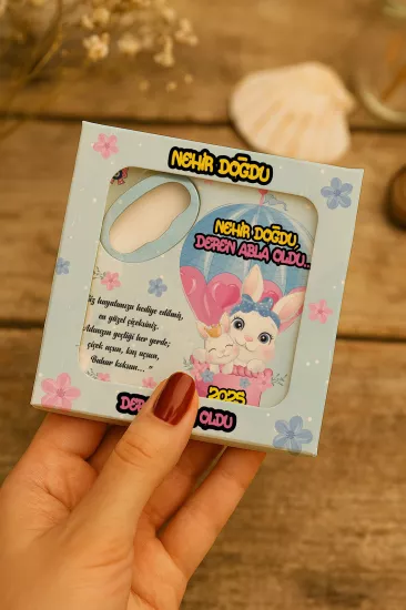 Mühürlü Kutulu Bardak Altlığı Açacak Magnet