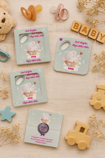 Mühürlü Kutulu Bardak Altlığı Açacak Magnet