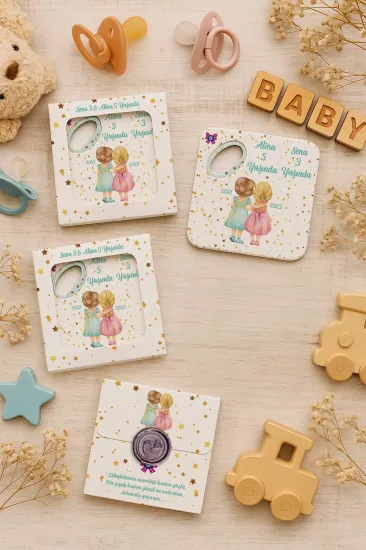 Mühürlü Kutulu Bardak Altlığı Açacak Magnet
