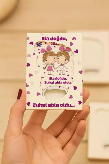 Mühürlü Ayak İzi Magnet | Bebek Hediyelikleri