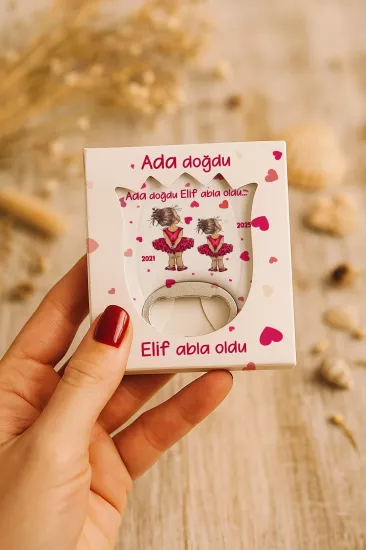 Mühürlü Kutulu Lale Açacak Magnet Hediyelik