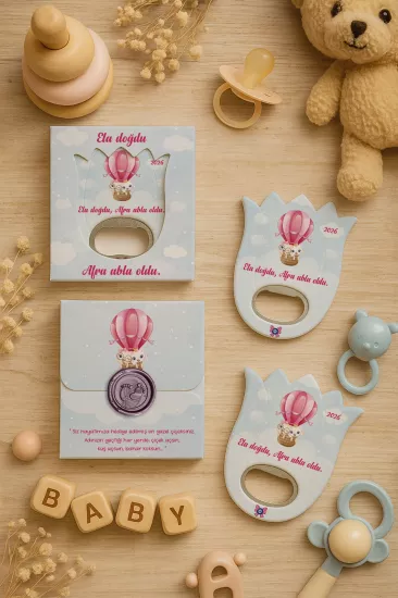 Mühürlü Kutulu Lale Açacak Magnet Hediyelik