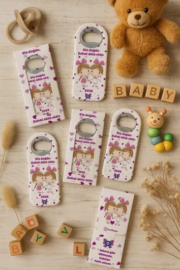 Bebek & Doğum Günü Kutulu Açacak Magnet