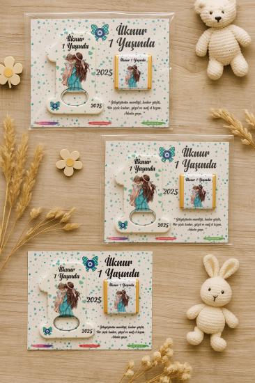 1 Yaş Açacak Magnet ve Madlen Çikolata | Bebek Hediyesi