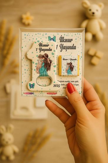 1 Yaş Açacak Magnet ve Madlen Çikolata | Bebek Hediyesi