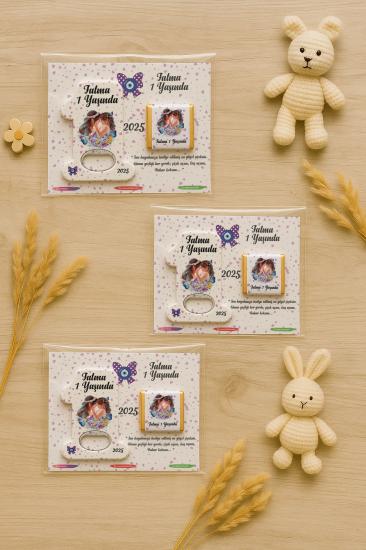 1 Yaş Açacak Magnet ve Madlen Çikolata | Bebek Hediyesi