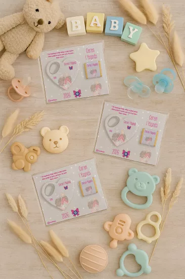 Çikolatalı Kalp Açacak Magnet | Yeni Doğan, Doğum Günü, Baby Shower Hediyesi