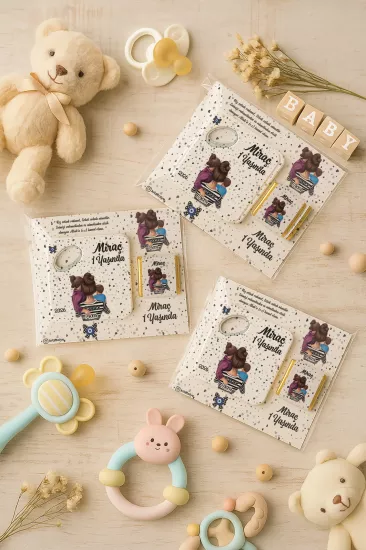 Çikolatalı Kare Bardak Altlığı Açacak Magnet
