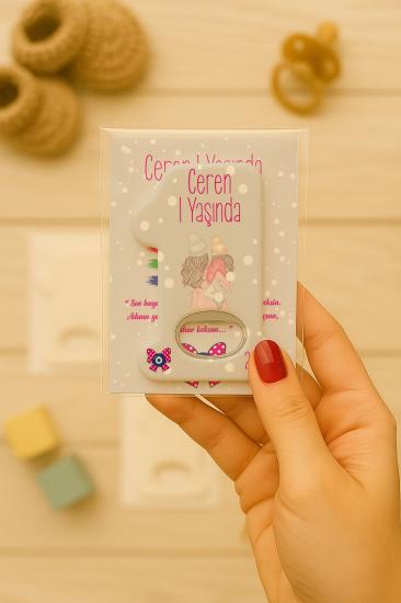 Kişiye Özel 1 Yaş Açacak Magnet
