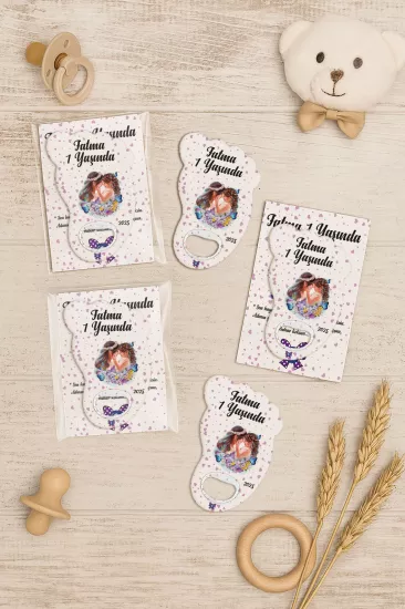 Kartlı Ayak İzi Açacak Magnet|Bebek Hediyelikleri