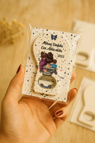 Jelatin Kartlı Bebek Hediyesi Balon Açacak Magnet | Baby Shower – Doğum Günü – Diş Buğdayı