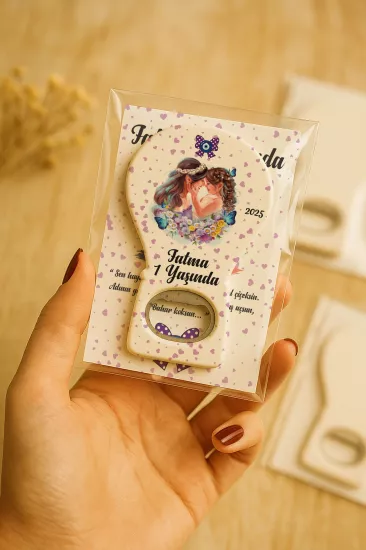 Jelatin Kartlı Bebek Hediyesi Balon Açacak Magnet | Baby Shower – Doğum Günü – Diş Buğdayı