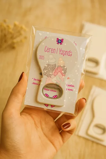 Jelatin Kartlı Bebek Hediyesi Balon Açacak Magnet | Baby Shower – Doğum Günü – Diş Buğdayı