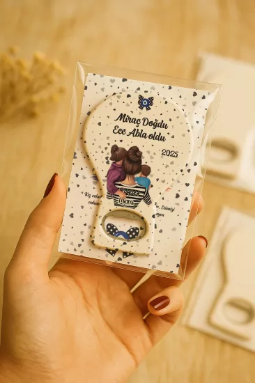 Jelatin Kartlı Bebek Hediyesi Balon Açacak Magnet | Baby Shower – Doğum Günü – Diş Buğdayı