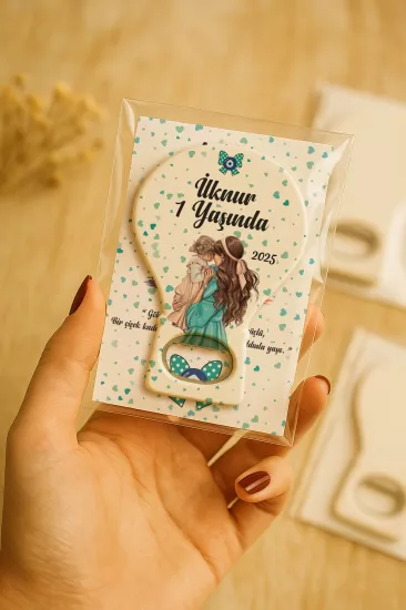 Jelatin Kartlı Bebek Hediyesi Balon Açacak Magnet | Baby Shower – Doğum Günü – Diş Buğdayı