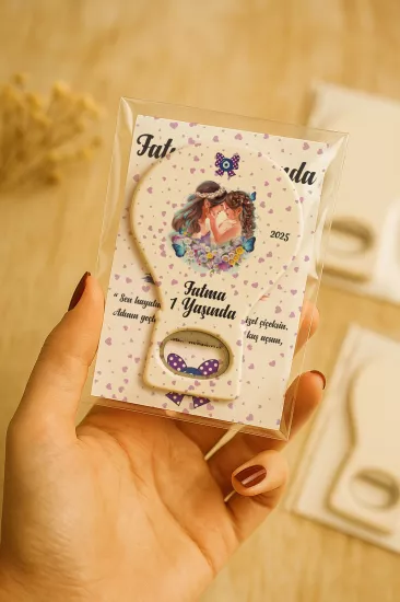 Jelatin Kartlı Bebek Hediyesi Balon Açacak Magnet | Baby Shower – Doğum Günü – Diş Buğdayı