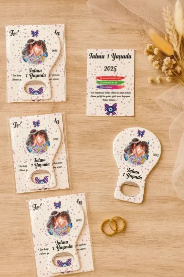 Jelatin Kartlı Bebek Hediyesi Balon Açacak Magnet | Baby Shower – Doğum Günü – Diş Buğdayı