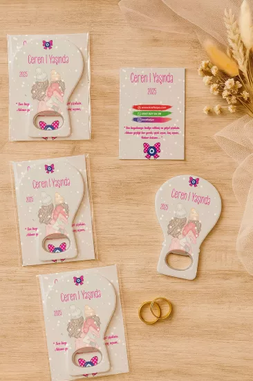 Jelatin Kartlı Bebek Hediyesi Balon Açacak Magnet | Baby Shower – Doğum Günü – Diş Buğdayı