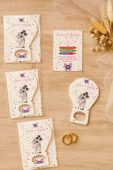 Jelatin Kartlı Bebek Hediyesi Balon Açacak Magnet | Baby Shower – Doğum Günü – Diş Buğdayı