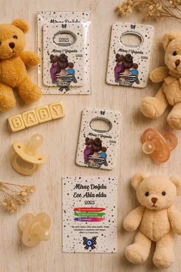 Kartlı Açacak Magnet | Bebek ve Baby Shower Hediyesi