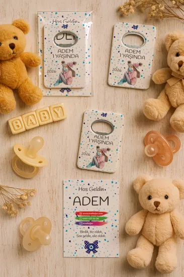 Kartlı Açacak Magnet | Bebek ve Baby Shower Hediyesi