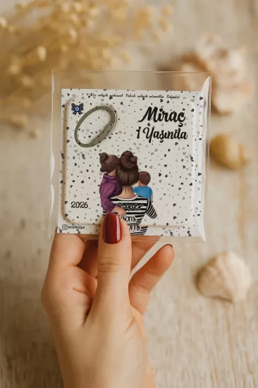 Doğum Günü & Baby Shower Dikdörtgen Açacak Magnet