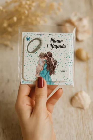Doğum Günü & Baby Shower Dikdörtgen Açacak Magnet