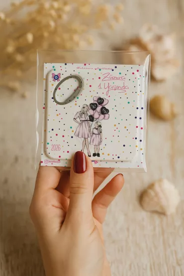 Doğum Günü & Baby Shower Dikdörtgen Açacak Magnet