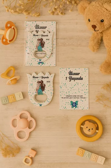 Bebek & Doğum Günü Kartlı Lale Açacak