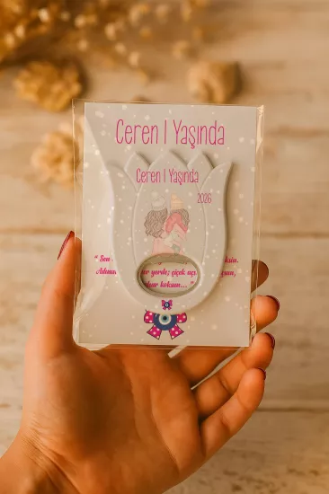 Bebek & Doğum Günü Kartlı Lale Açacak