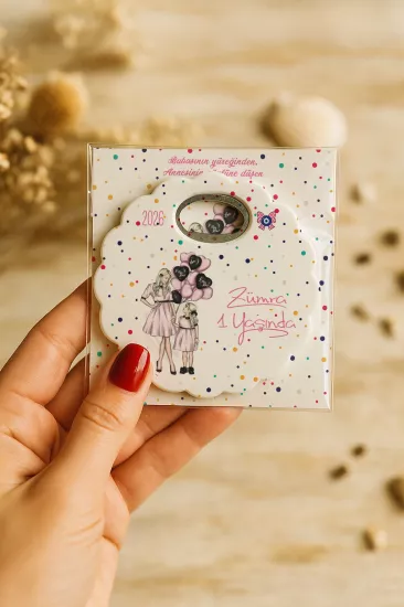 Kartlı Papatya Bardak Altlığı Açacak Magnet
