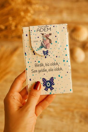 Kişiye Özel Bebek Hediyesi Mıknatıslı Kitap Ayracı