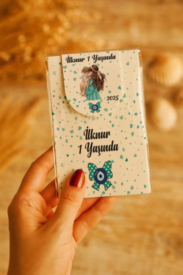 Kişiye Özel Bebek Hediyesi Mıknatıslı Kitap Ayracı